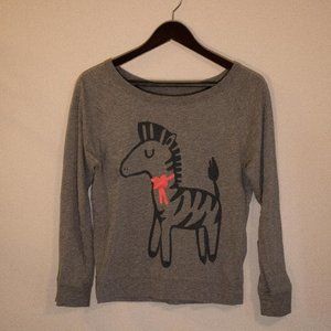 Gray Long Sleeve with Giraffe